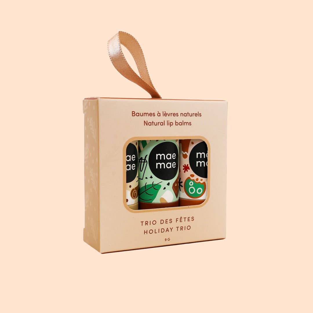 Maemae Natural Lip Balm Holiday Trio