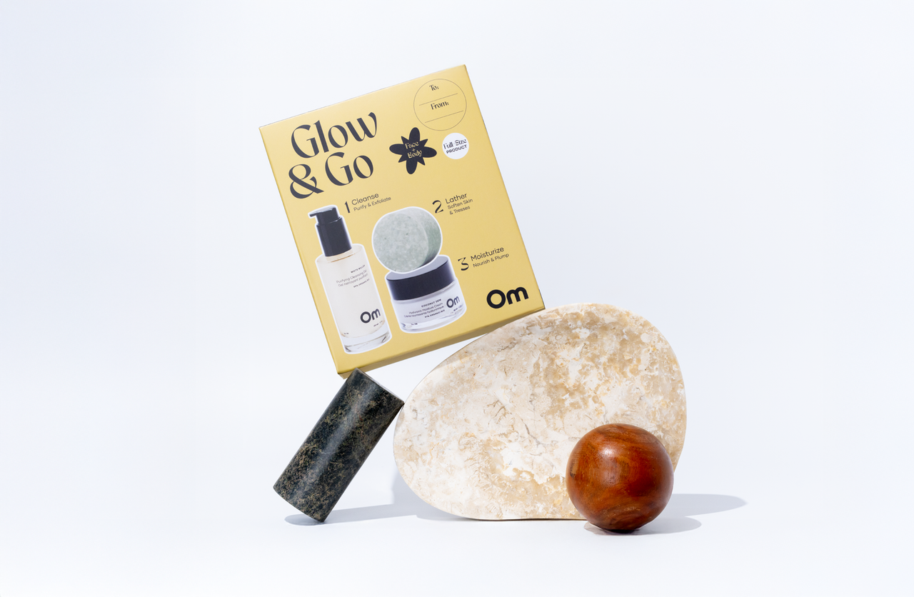 Glow + Go Om Skincare Set