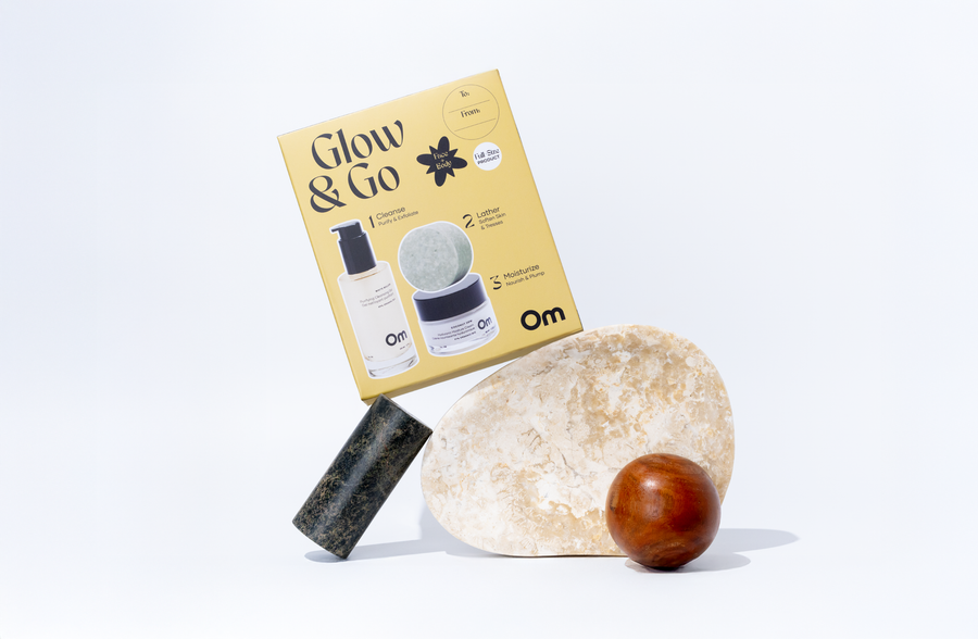 Glow + Go Om Skincare Set