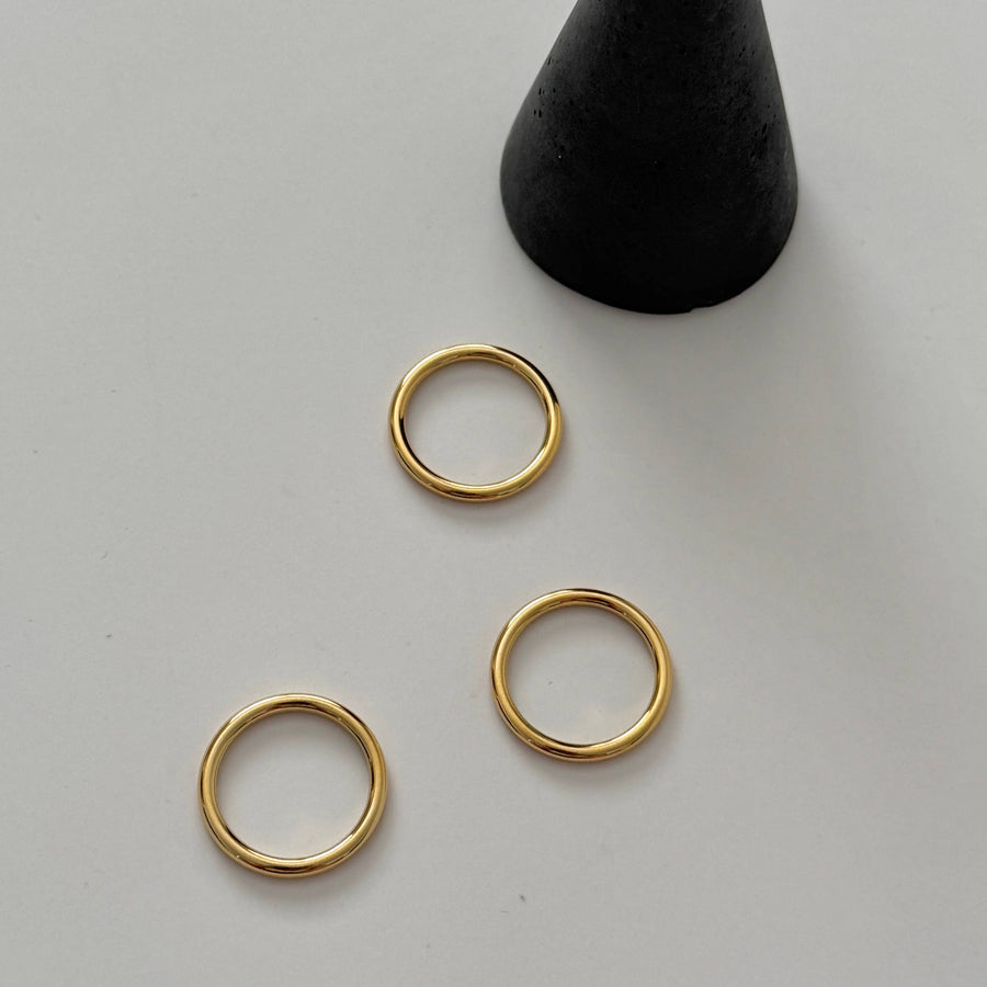 Plain Stacking Ring  |  Gold  |  8