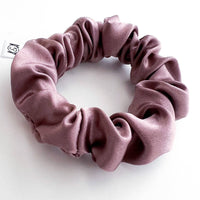 Thumbnail for 100% Silk Mauve Scrunchie: MINI