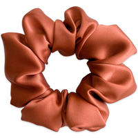 Thumbnail for 100% Silk Burnt Orange Scrunchie