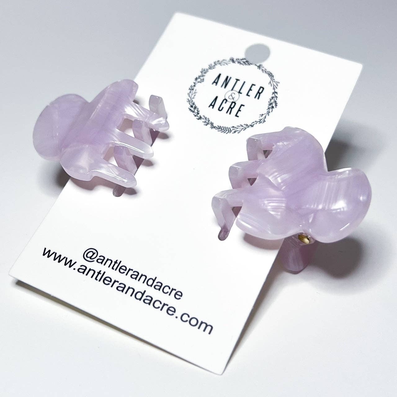 Butterfly Claw Clips - Pair of 2: Ice Lilac