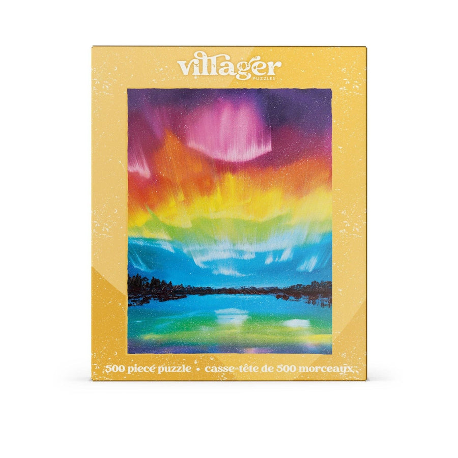 Rainbow Northern Lights 500-Piece Puzzle