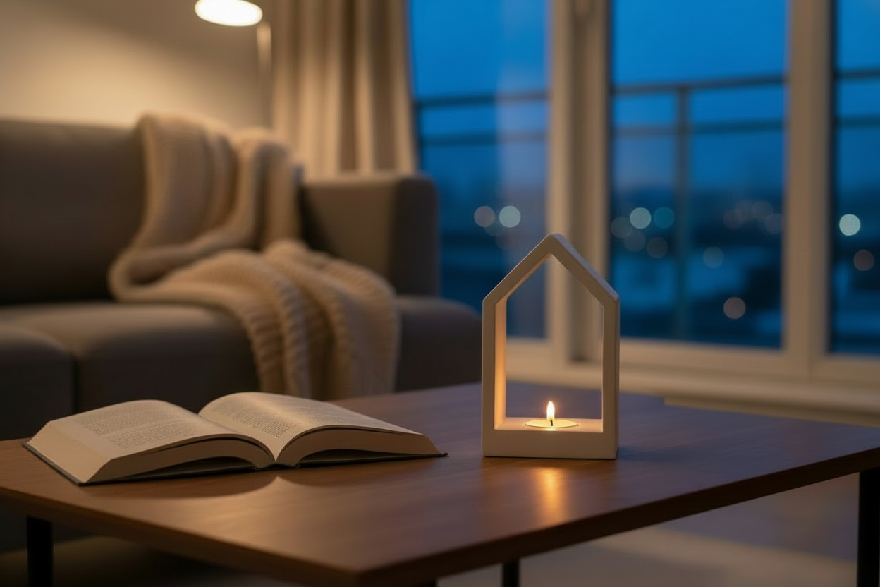 Tea Light Holder  |  Natural Concrete