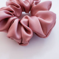 Thumbnail for 100% Silk Scrunchie  |  Coral |  Regular