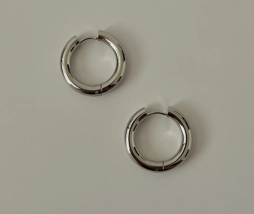 Chunky Hoops 2.0  |  Silver