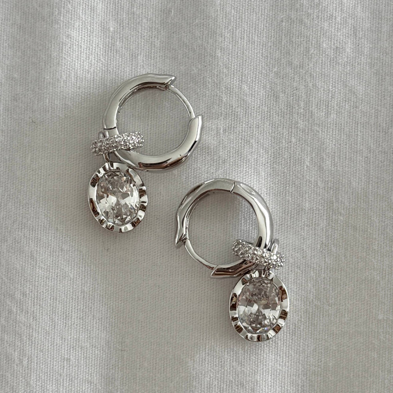 Arwa Drop Earrings  |  Silver