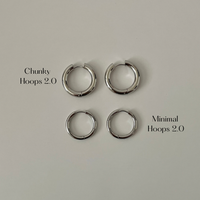 Thumbnail for Chunky Hoops 2.0  |  Silver