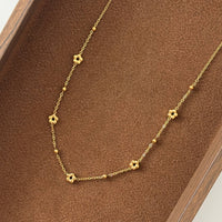 Thumbnail for Iris Flower Necklace  |  Gold
