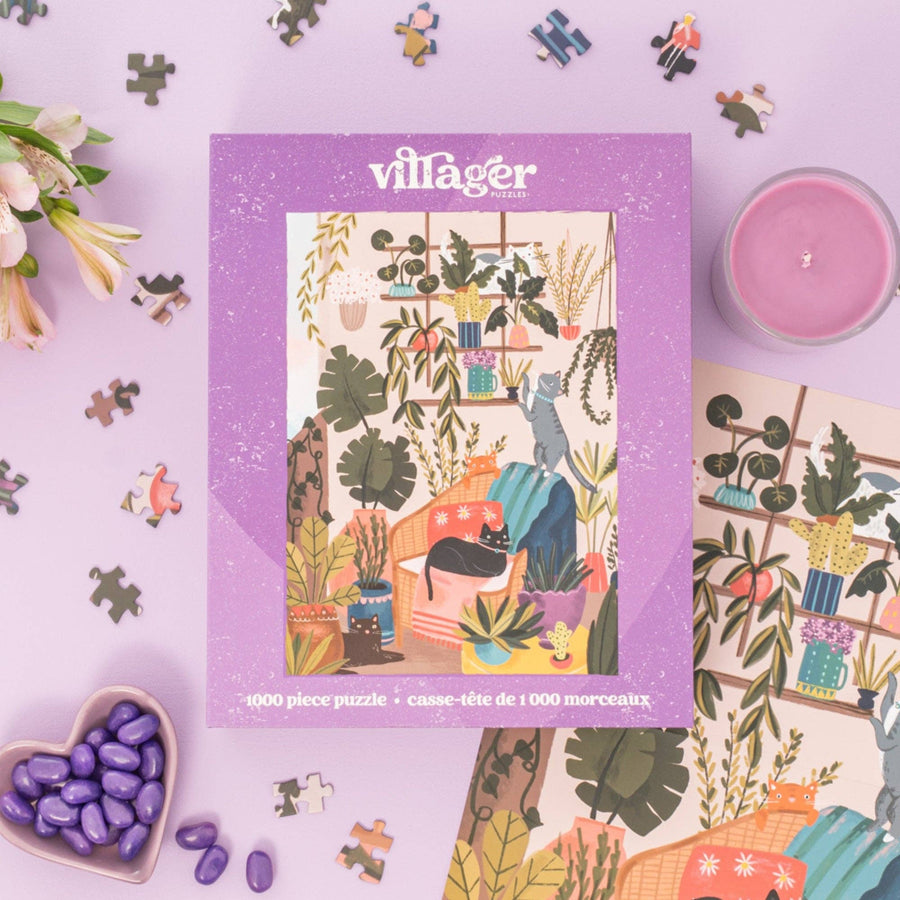 Balcony Cats 1000-Piece Puzzle