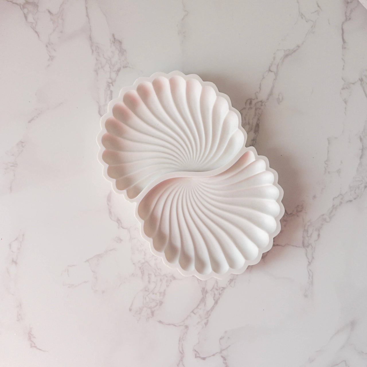 Swirl Double Tray Jewelry Trinket Dish