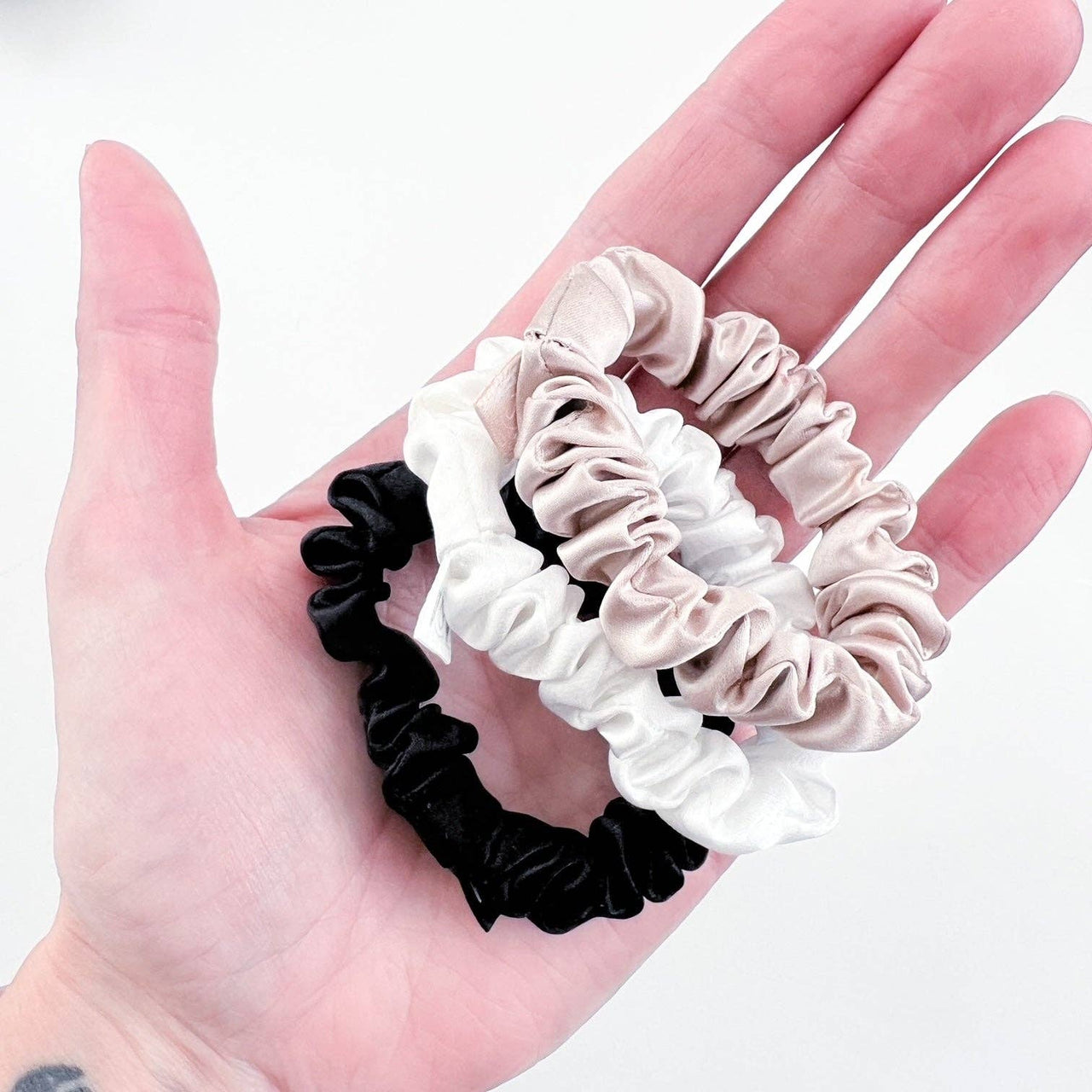 Micro Silk Scrunchie Trio  |  Merlot