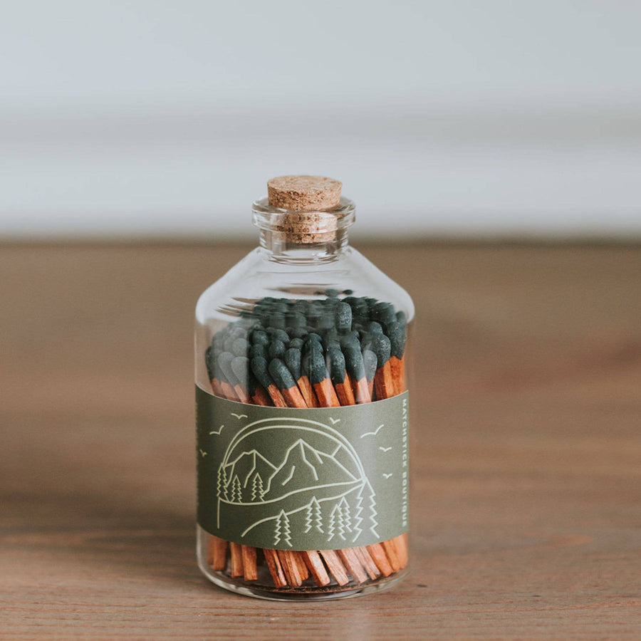 Evergreen Mountains Apothecary Jar