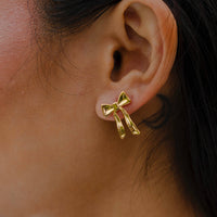 Thumbnail for Yasmine Bow Studs  |  Silver