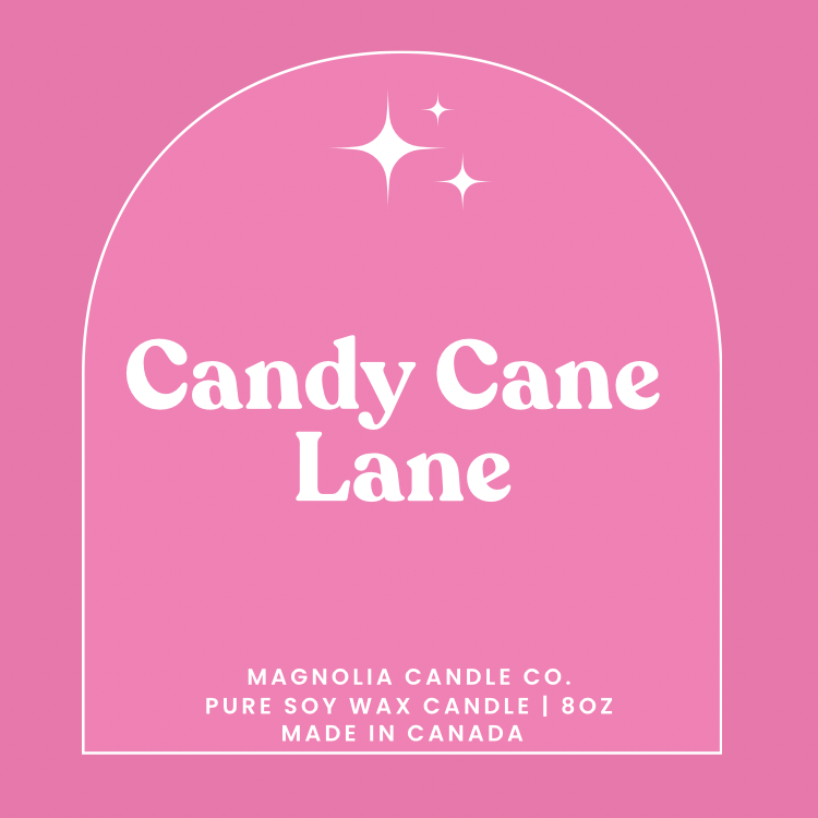 Soy Candle  |  Candy Cane Lane  |  8oz Jar