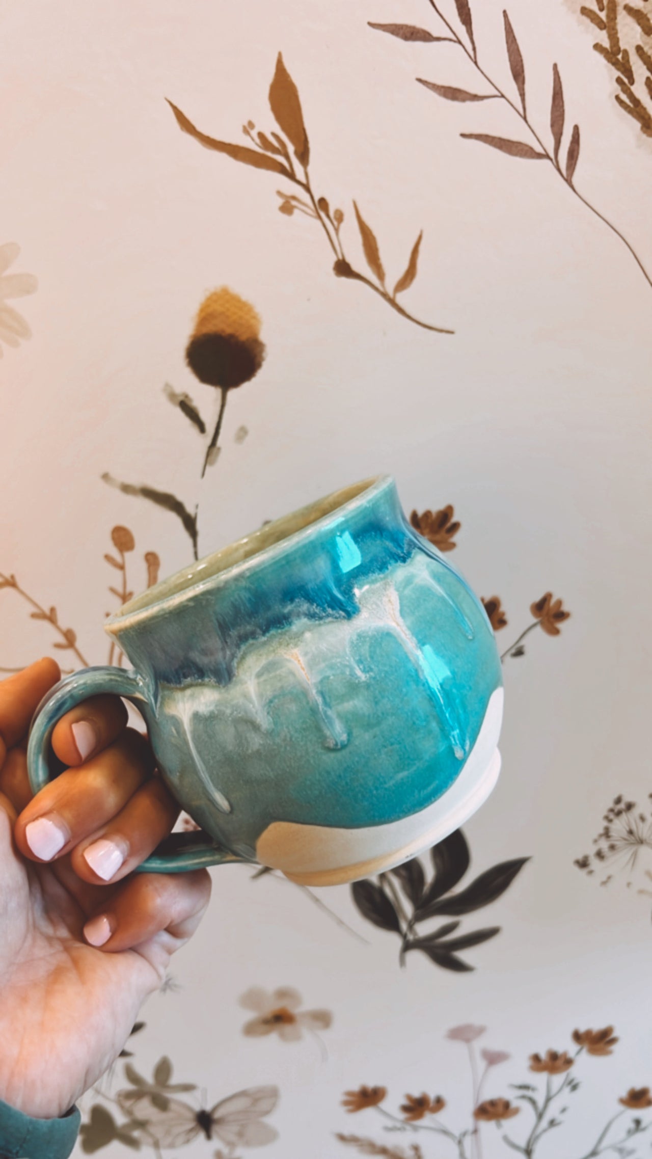 Pottery Mug - Turquoise Tide