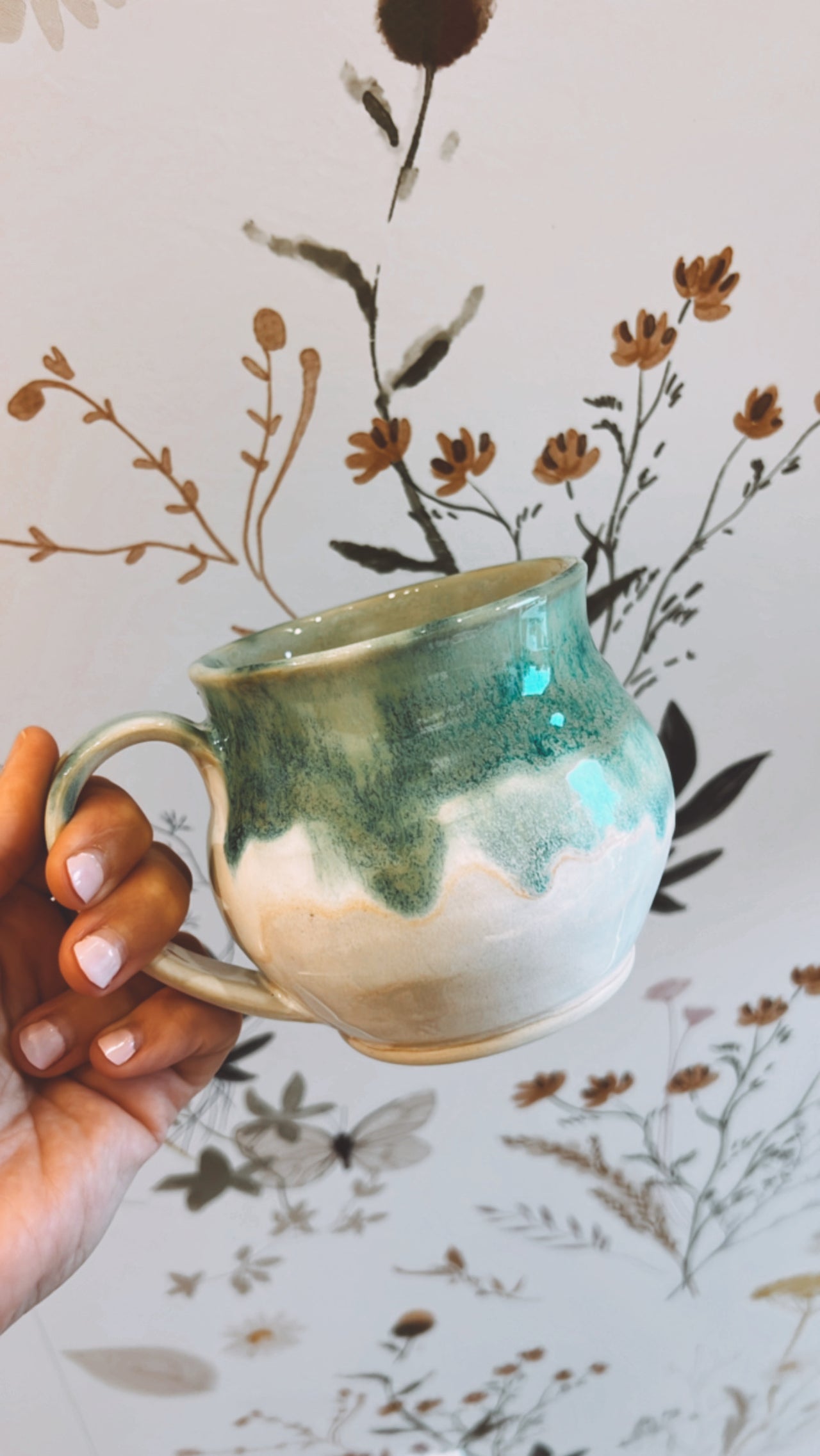 Pottery Mug - Sea Glass Green