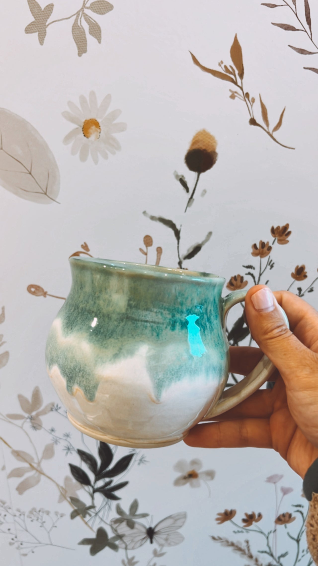 Pottery Mug - Sea Glass Green