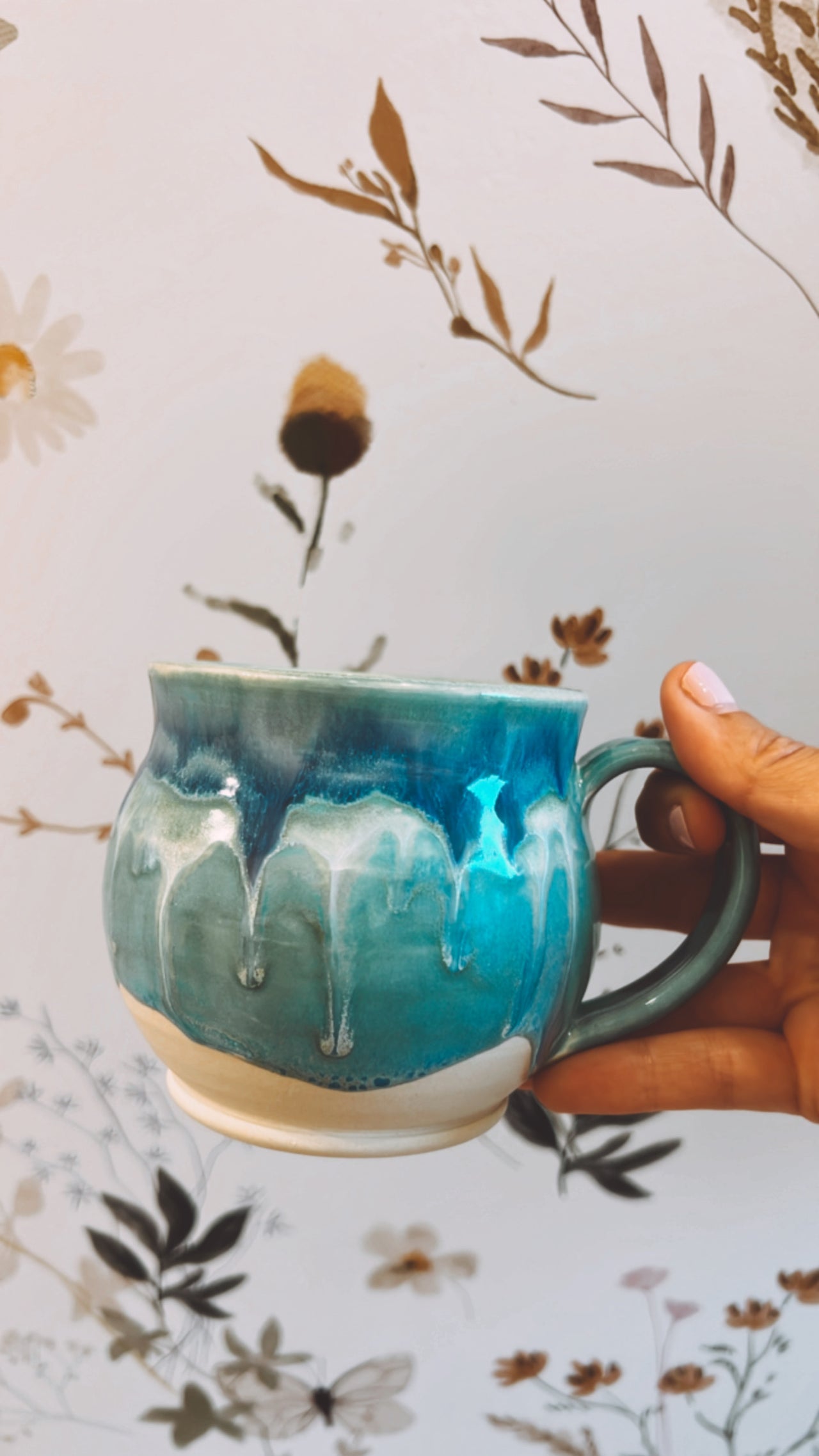 Pottery Mug - Turquoise Tide