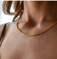 Thumbnail for Bowline Gold Necklace
