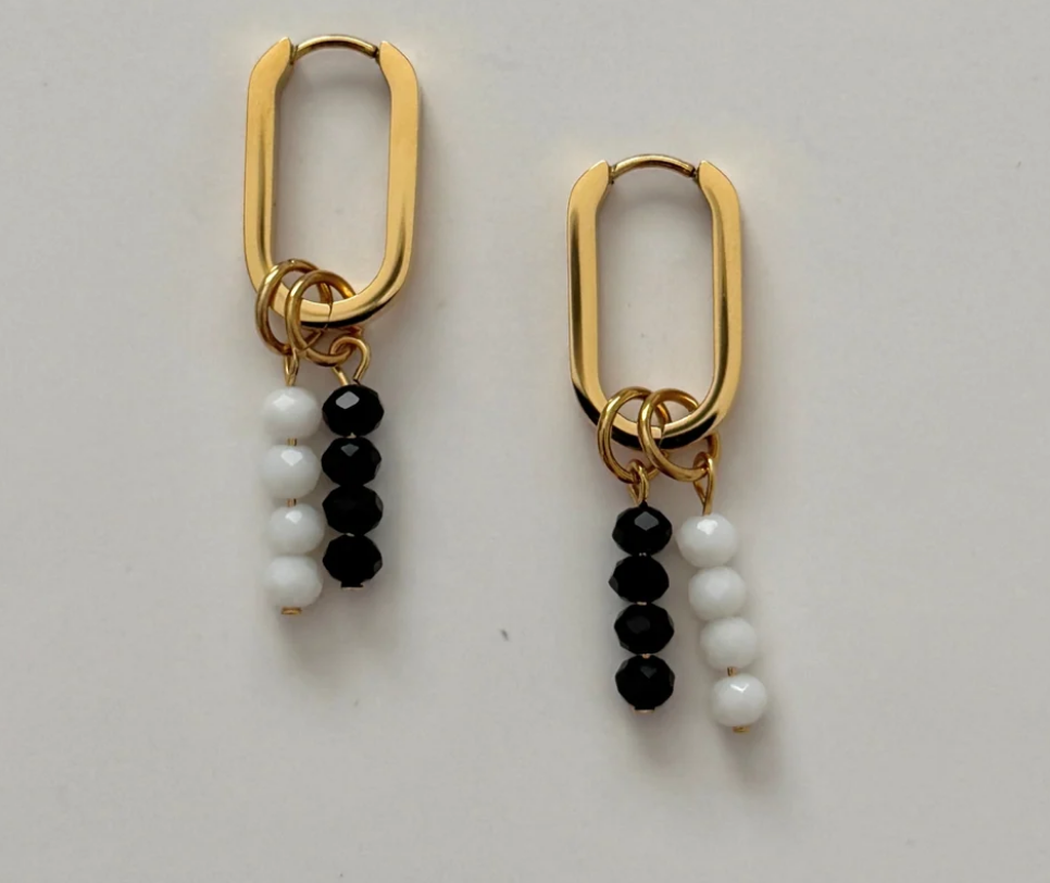 Yin Yang Charm Earrings
