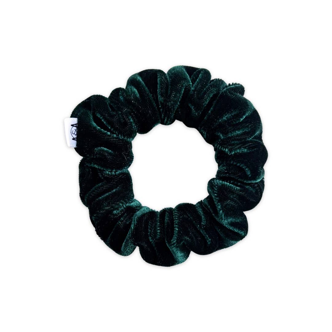 Velvet Scrunchie: MINI Size / Emerald