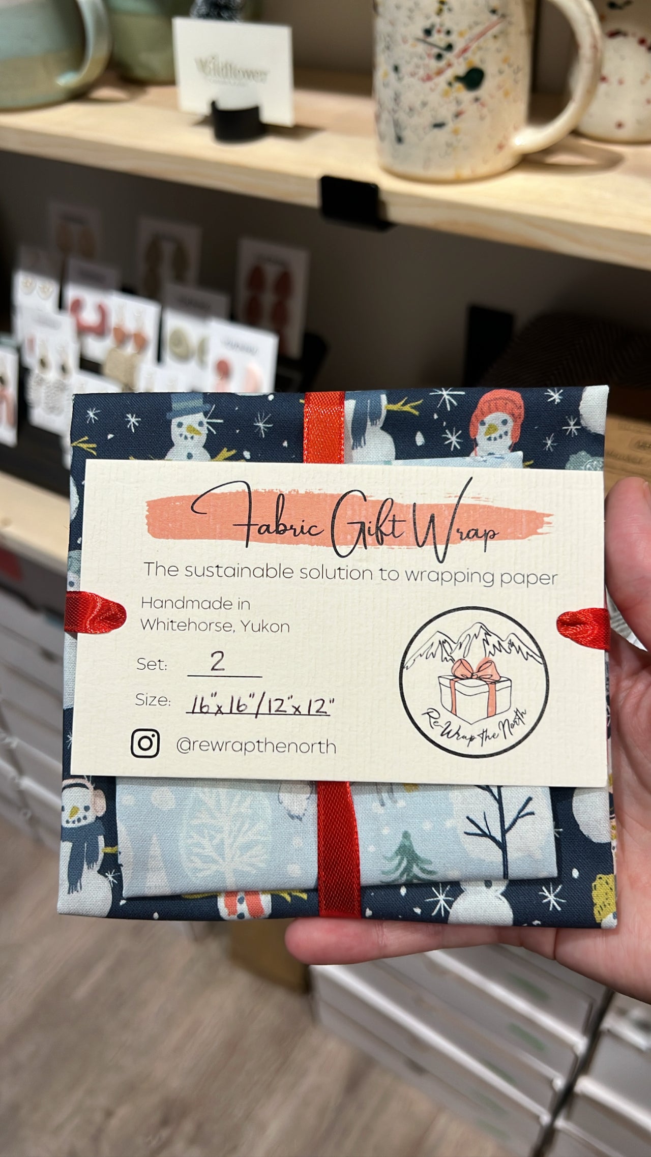 Fabric Giftwrap by Re-wrap the North